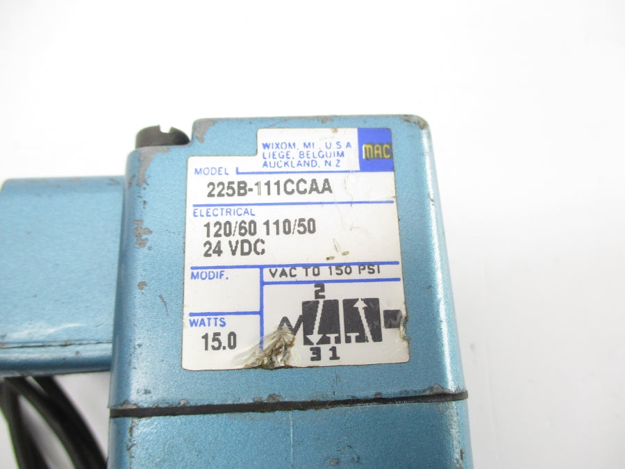 MAC 225B-111CCAA 110/120V 150PSI UNMP