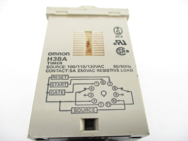OMRON H3BA 100/110/120VAC 5A 0-10H UNMP