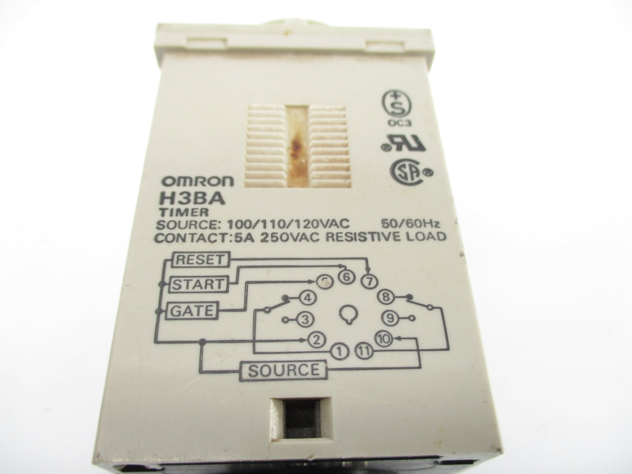 OMRON H3BA 100/110/120VAC 5A 0-10H UNMP