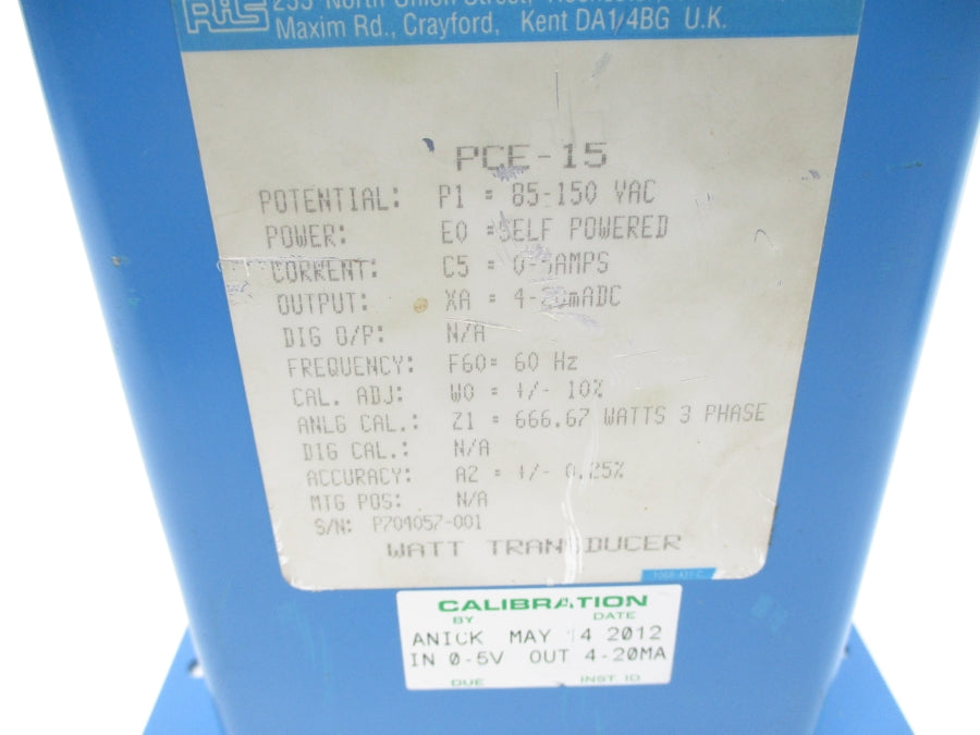 RIS PCE-15 85-150VAC 5A UNMP