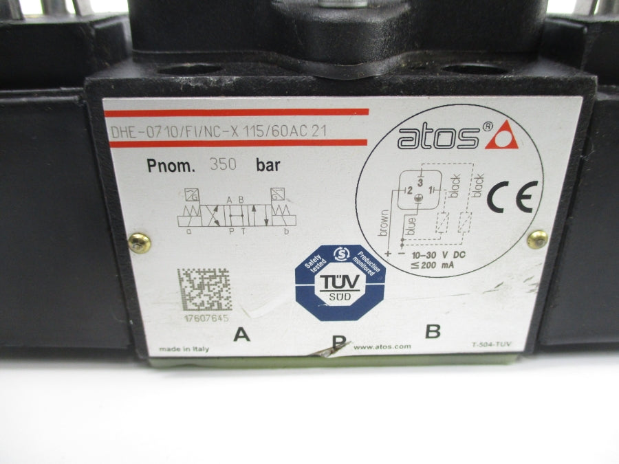 ATOS DHE-0710/FI/NC-X-115/60AC21 115VAC NSNP