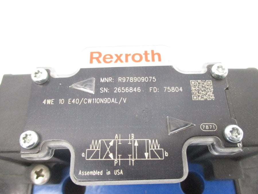 REXROTH 4WE10E40/CW110N9DAL/V R978909075 110/120V NSNP