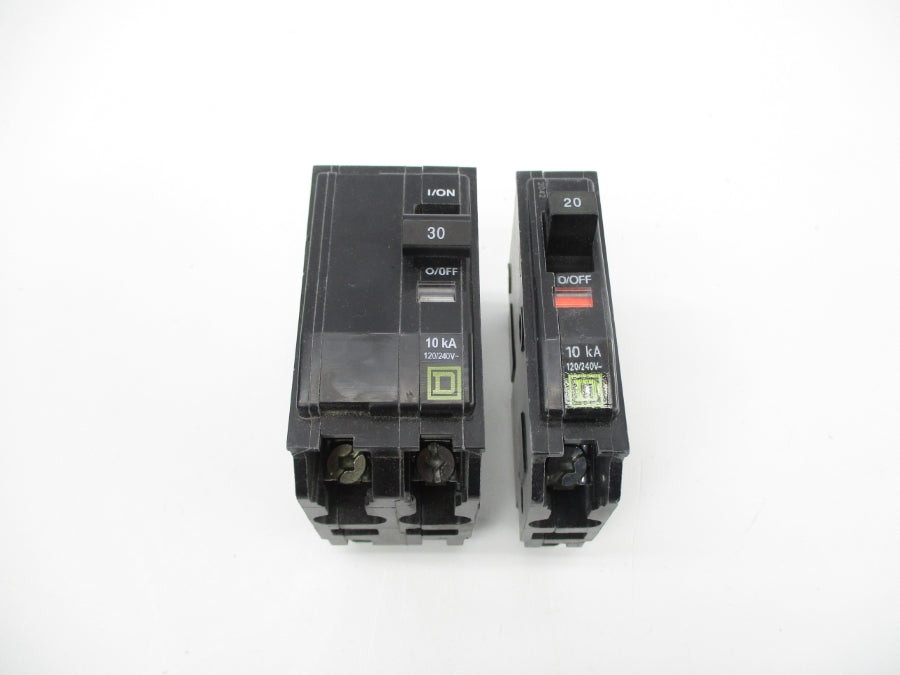 SQUARE D QOBP2 120/240V 20/30A (AS PICTURED) NSMP