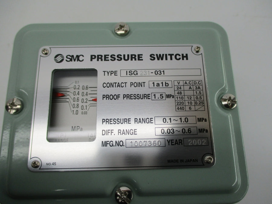 SMC ISG231-031 1007360 440V 6A NSNP