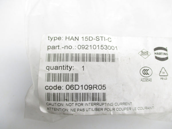 HARTING 09210153001 HAN15D-STI-C NSMP