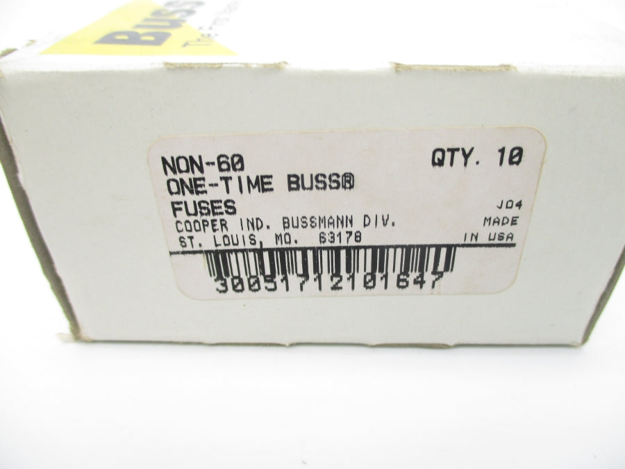BUSSMANN NON-60 250VAC 60A (PKG OF 10) (BK/GR) NSMP