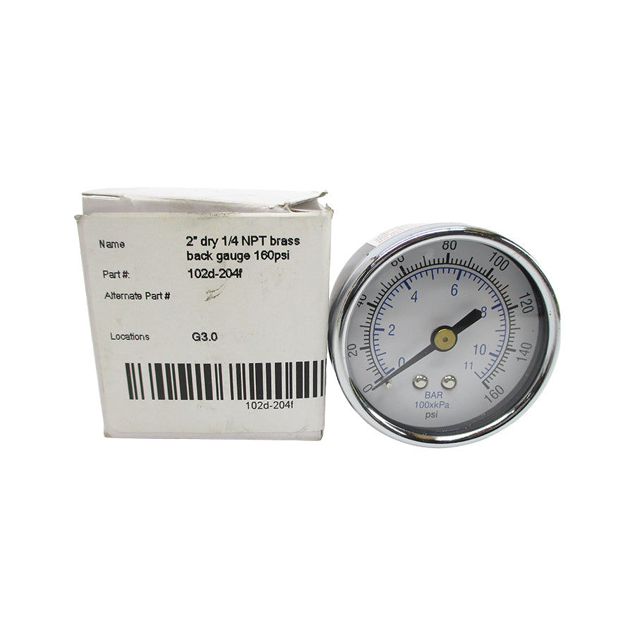 PIC GAUGE 102D-204F 160PSI 2" NSMP