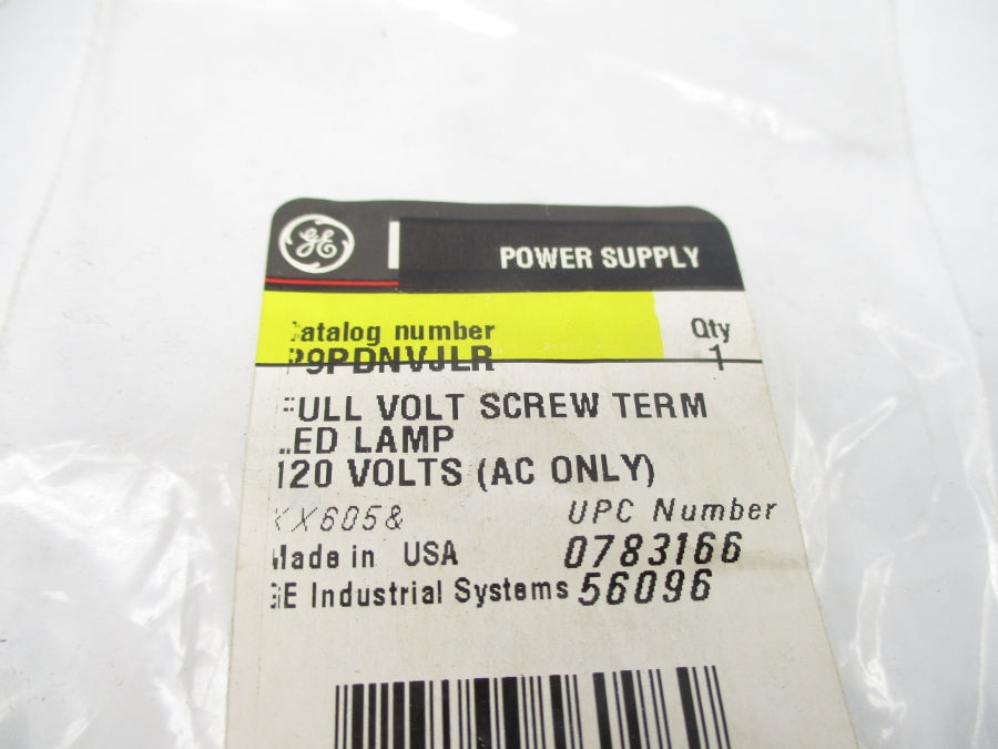 GENERAL ELECTRIC P9PDNVJLR 120VAC NSMP