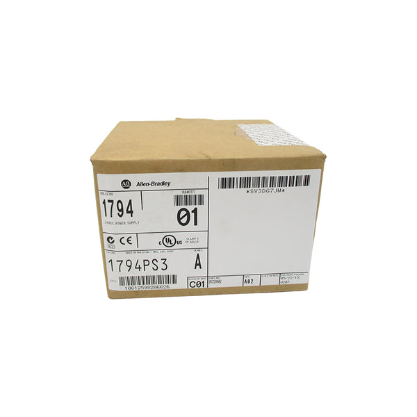 ALLEN BRADLEY 1794-PS3 SER. A 24VDC DATE: 2015 REV. A02 NSFS