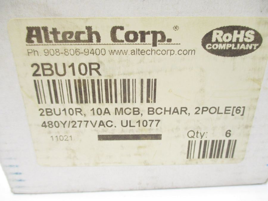 ALTECH 2BU10R 277VAC 10A (PKG OF 6) NSMP