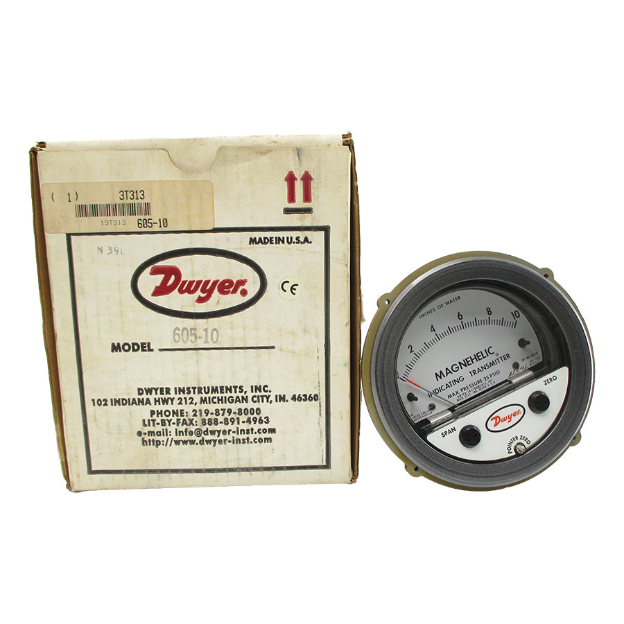 DWYER 605-10 25PSI 0-10 NSMP