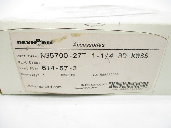 REXNORD NS5700-27T1-1/4RDKWSS 614-57-3 NSMP