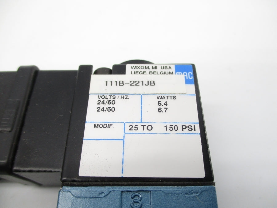 MAC 111B-221JB 24V 25-150PSI NSNP