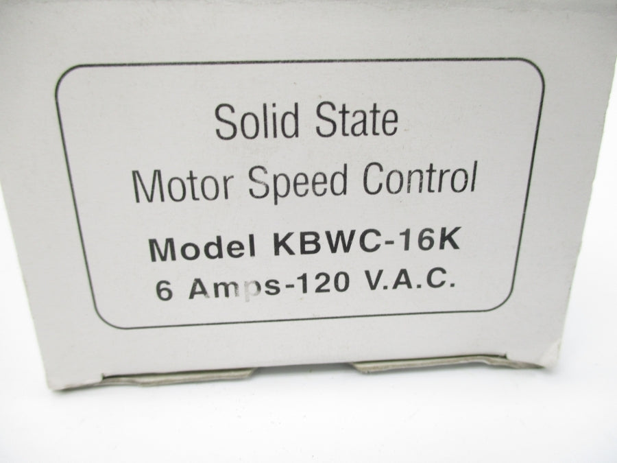 KB ELECTRONICS KBWC-16K 120VAC 14.5A NSMP