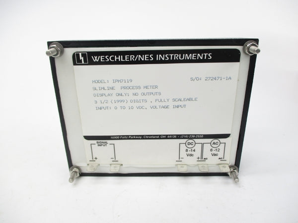 WESCHLER/NES INSTRUMENTS IPM7119 8-14VDC NSMP