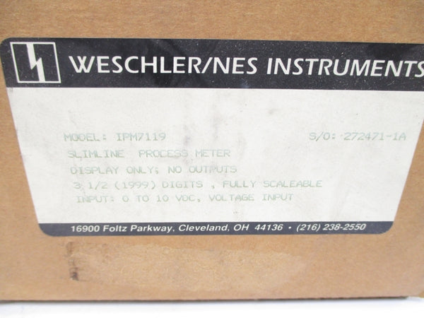 WESCHLER/NES INSTRUMENTS IPM7119 8-14VDC NSMP
