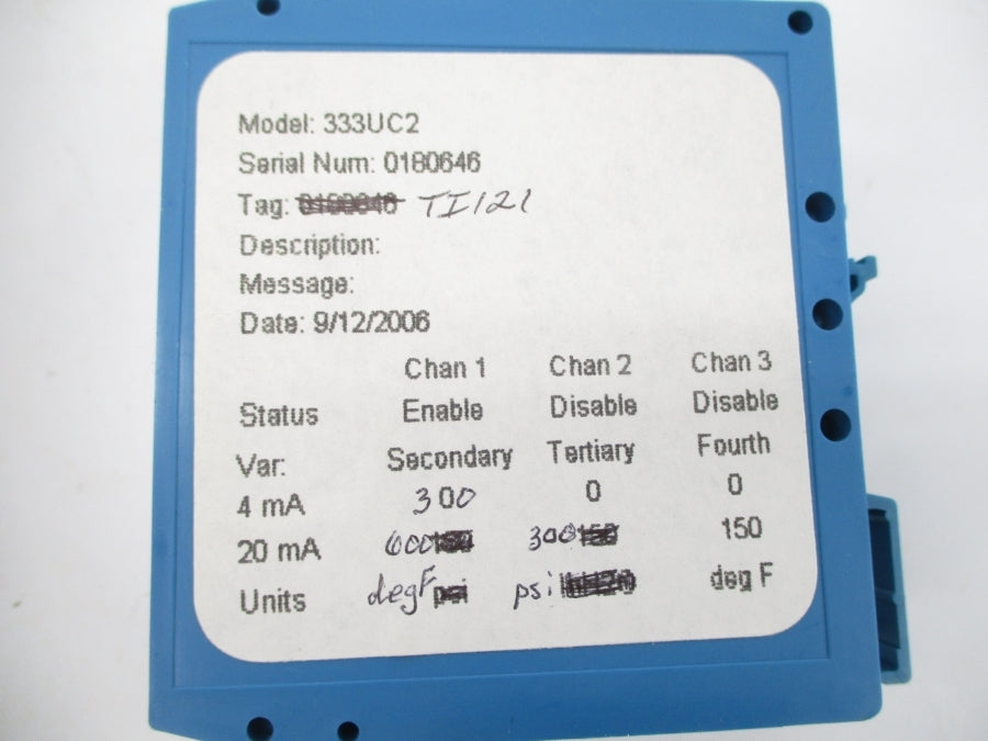 ROSEMOUNT 333UC2 42.2VDC NSNP