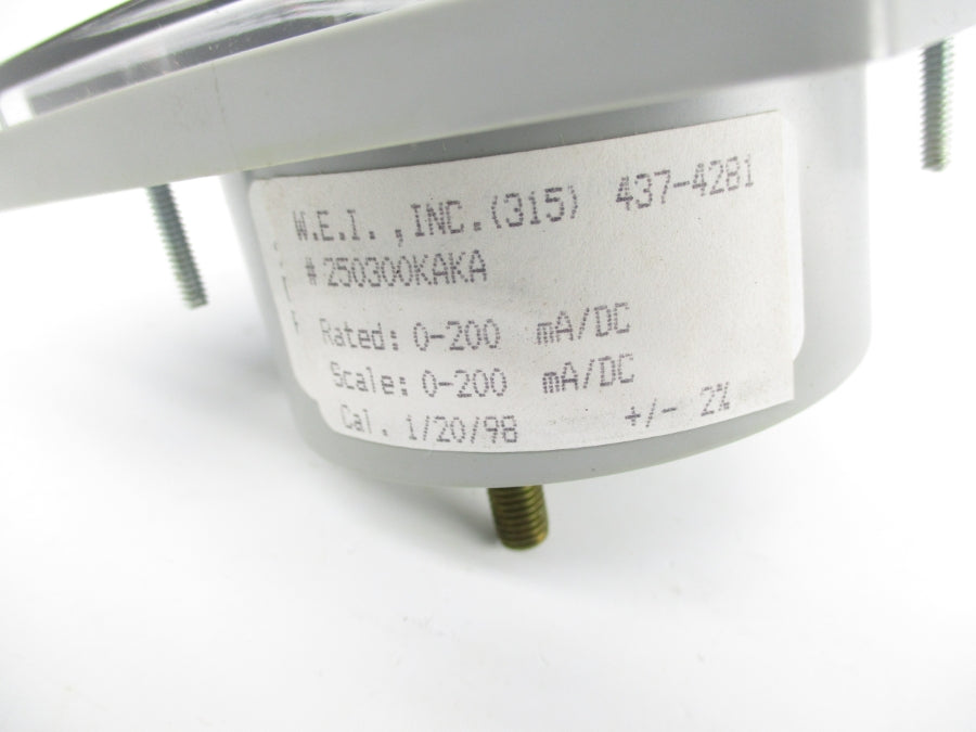 W.E.I 250300KAKA 0-200MA/DC NSNP