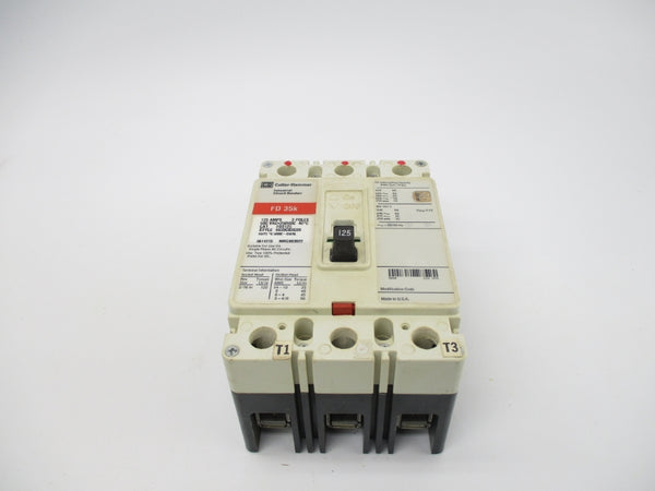 CUTLER HAMMER FD3125 600VAC 125A NSNP