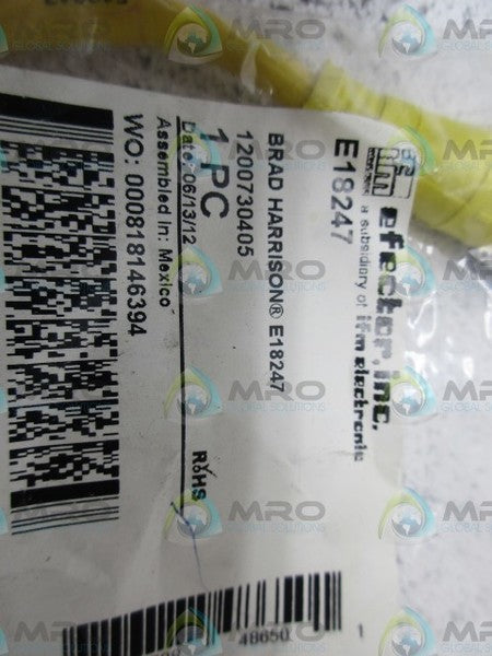 IFM EFECTOR E18247 CONNECTOR CABLE NSMP