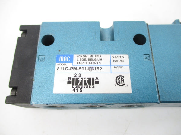 MAC 811C-PM-591JM152 24VDC 25-150PSI UNMP