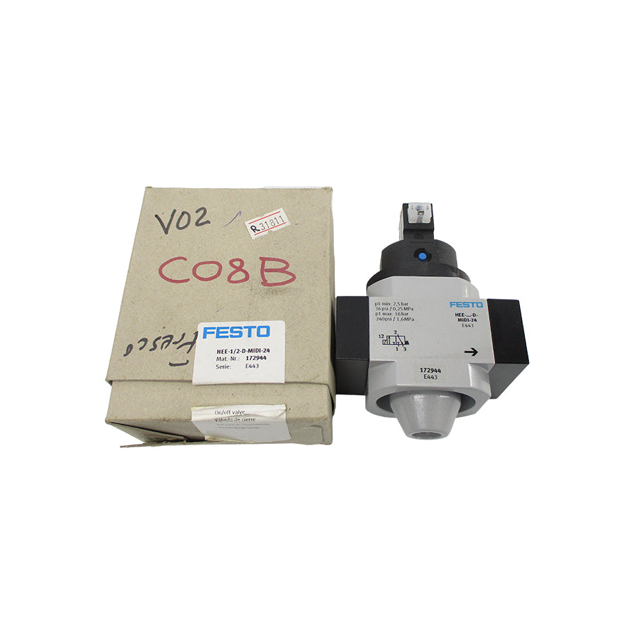 FESTO HEE-1/2-D-MIDI-24 172944 240PSI NSMP