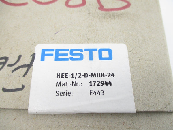 FESTO HEE-1/2-D-MIDI-24 172944 240PSI NSMP
