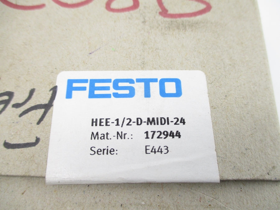 FESTO HEE-1/2-D-MIDI-24 172944 240PSI NSMP