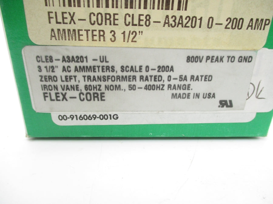 FLEX-CORE CLE8-A3A201-UL 0-200ACA 3-1/2" NSMP