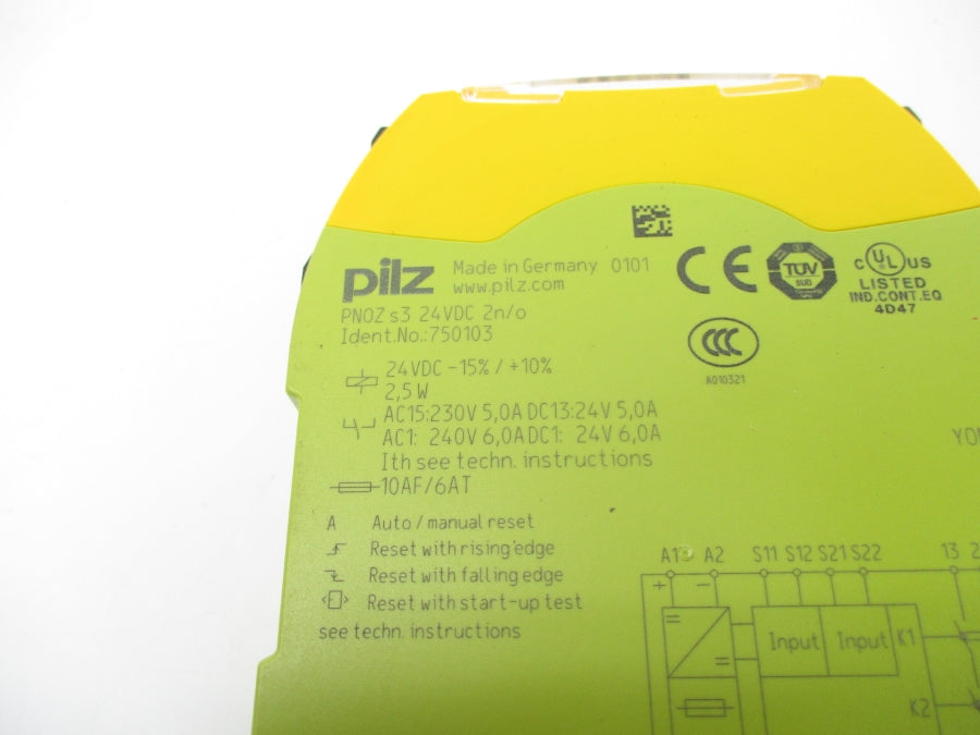 PILZ PNOZS324VDC2N/O 750103 24VDC NSNP