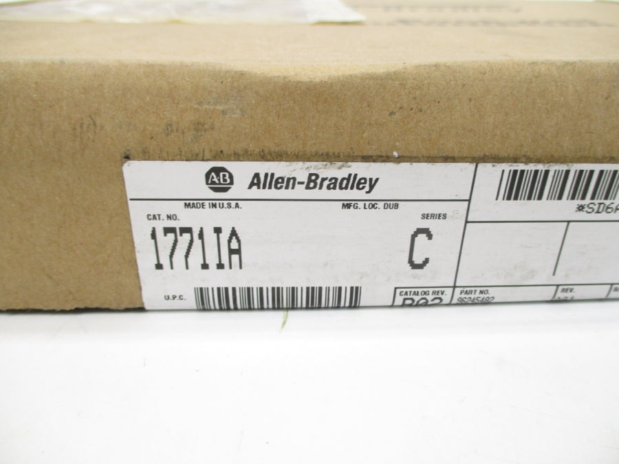 ALLEN BRADLEY 1771-IA SER. C 120VAC/DC REV. B02 NSMP