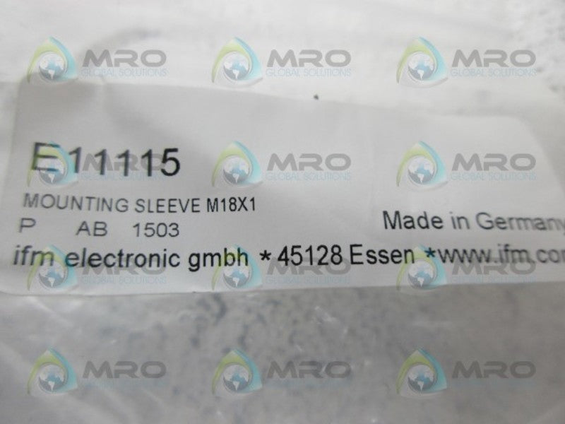 IFM EFECTOR E11115 MOUNTING SLEEVE NSMP