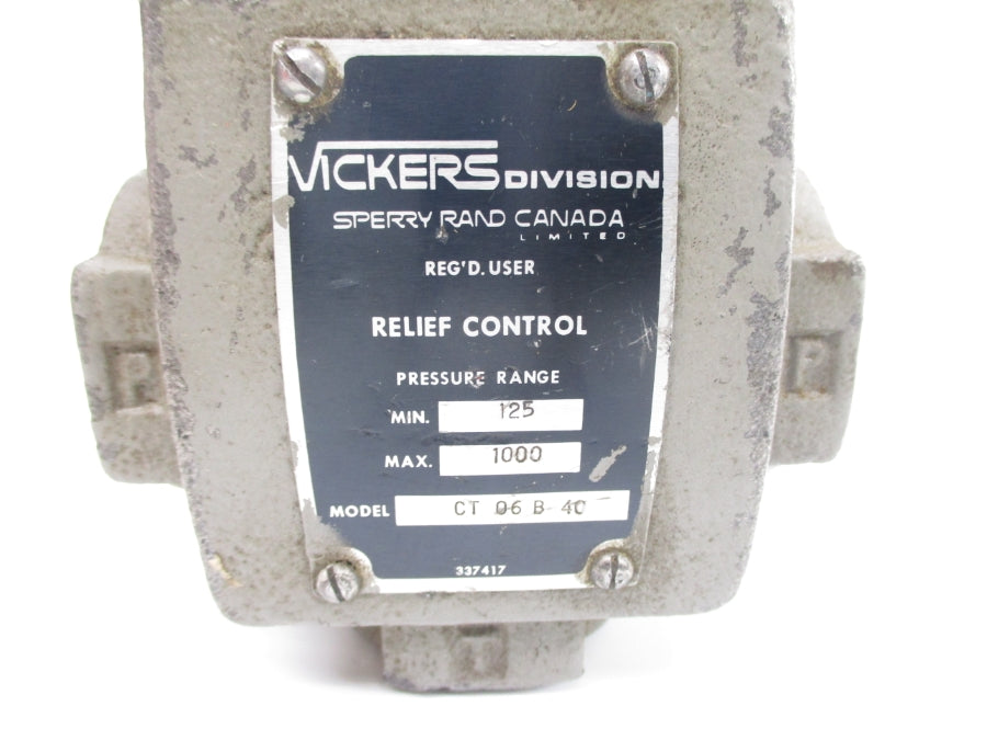 VICKERS CT06B40 125/1000PSI NSNP