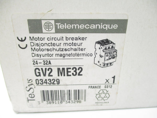 TELEMECANIQUE GV2ME32 690V 24-32A NSMP
