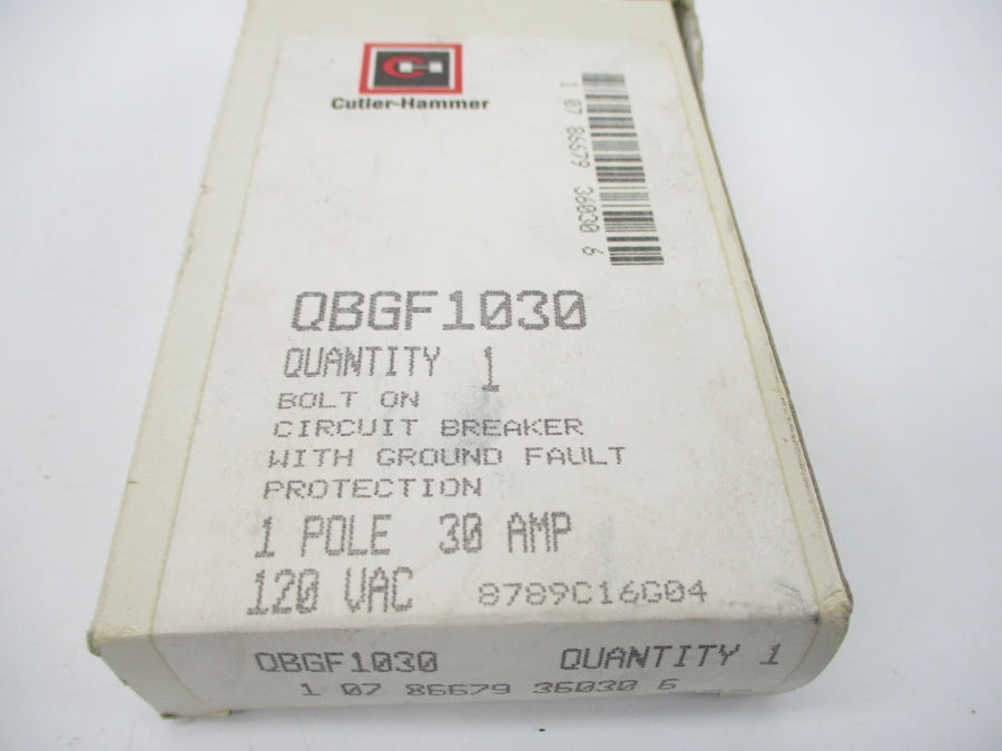 CUTLER HAMMER QBGF1030 120VAC 30A NSMP