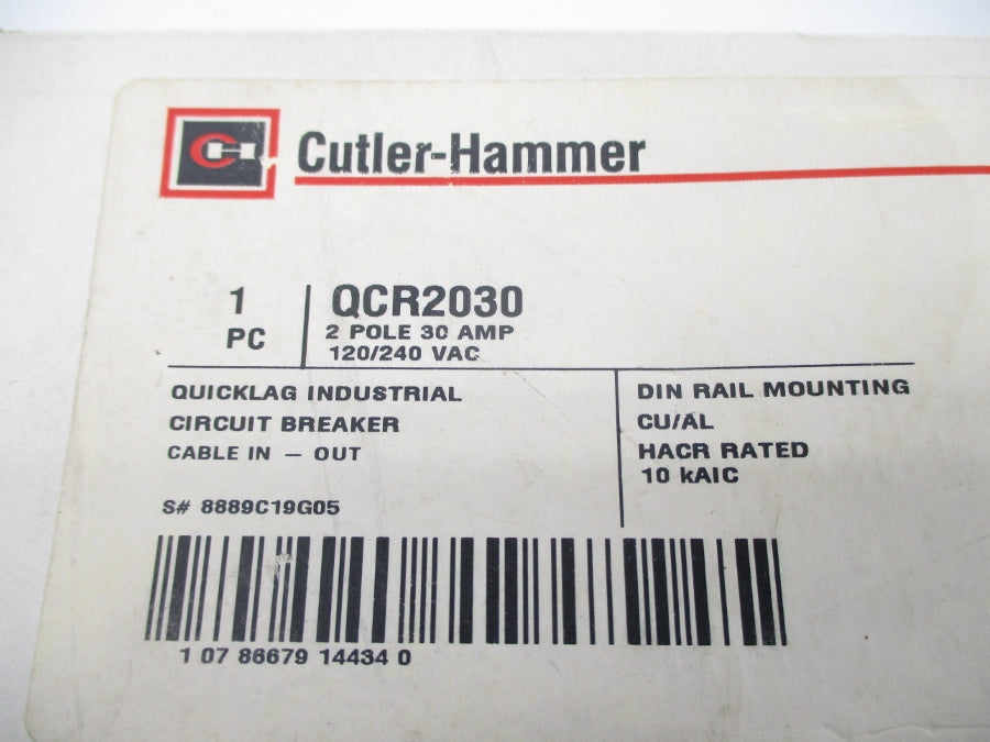 CUTLER HAMMER QCR2030 120/240VAC 30A NSMP