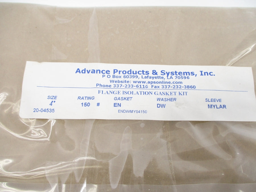 ADVANCE PRODUCTS & SYSTEMS ENDWMY04150 NSMP