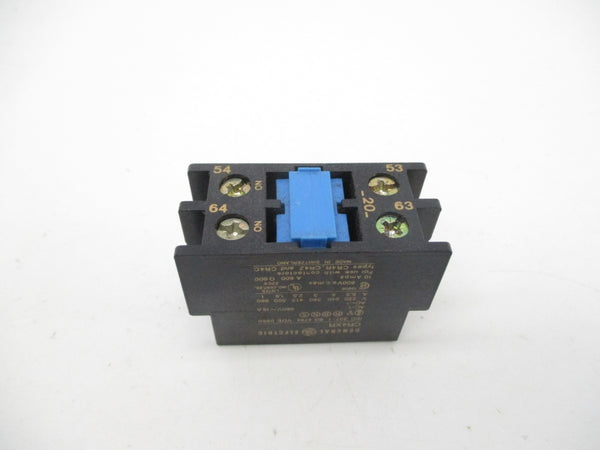 GENERAL ELECTRIC CR4XR20 600VAC 10A NSMP