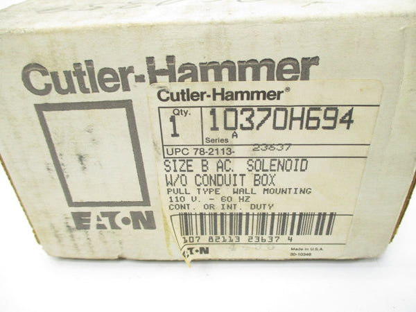 CUTLER HAMMER 10370H694 SER. A 110V NSMP