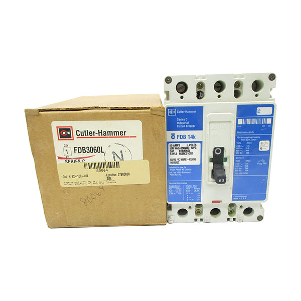 CUTLER HAMMER FDB3060L SER. C 600VAC 60A NSMP