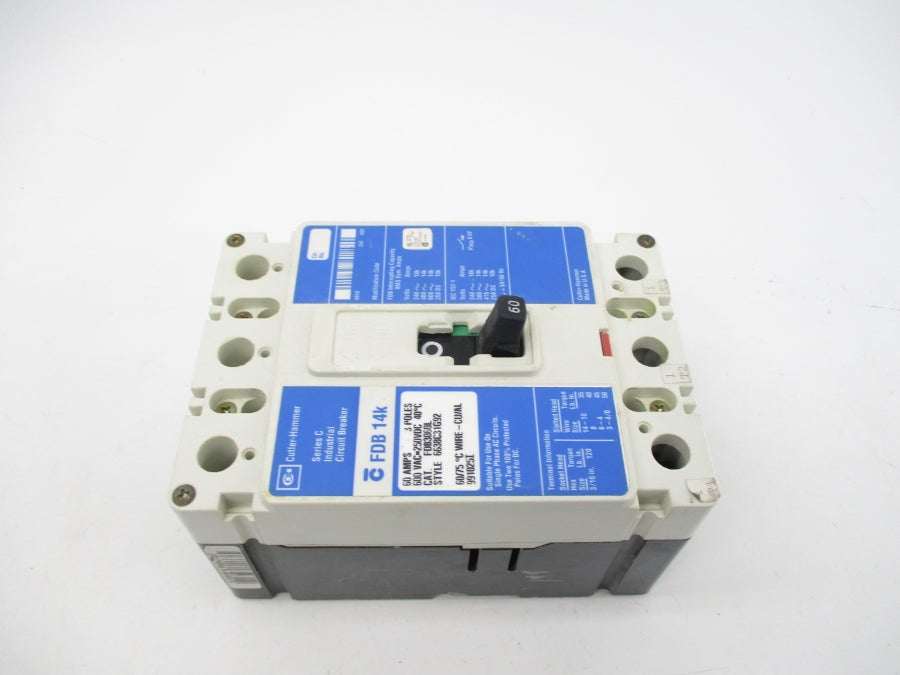 CUTLER HAMMER FDB3060L SER. C 600VAC 60A NSMP