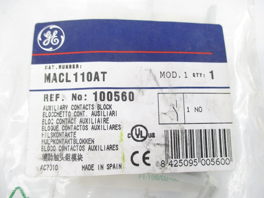 GENERAL ELECTRIC MACL110AT NSMP