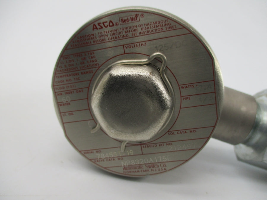 ASCO NP8320A175E 125VDC 60PSI 1/4" NSNP