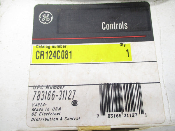 GENERAL ELECTRIC CR124C081 600VAC NSMP