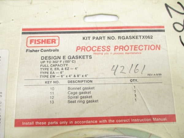 FISHER RGASKETX062 NSMP