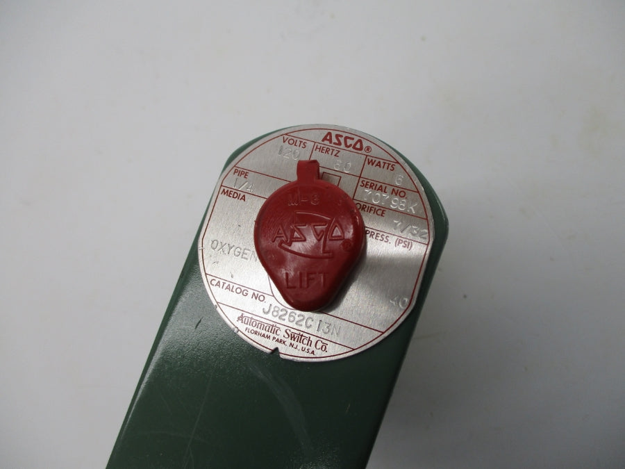 ASCO J8262C13N 120V 40PSI 1/4" NSNP