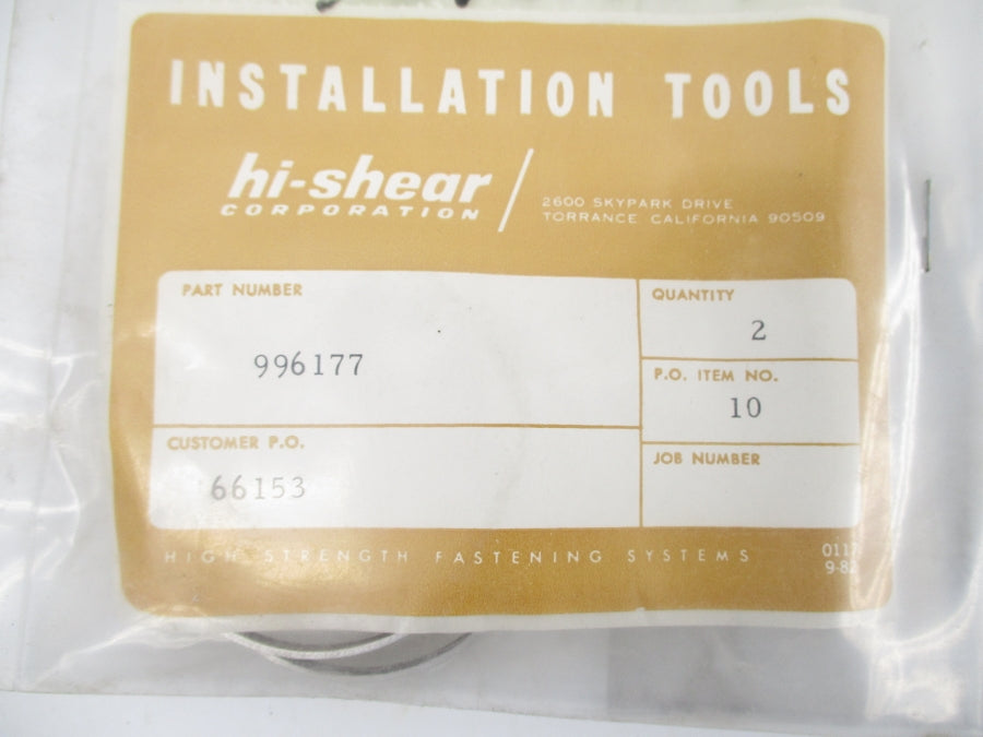 HI-SHEAR 996177 (PKG OF 2) NSMP