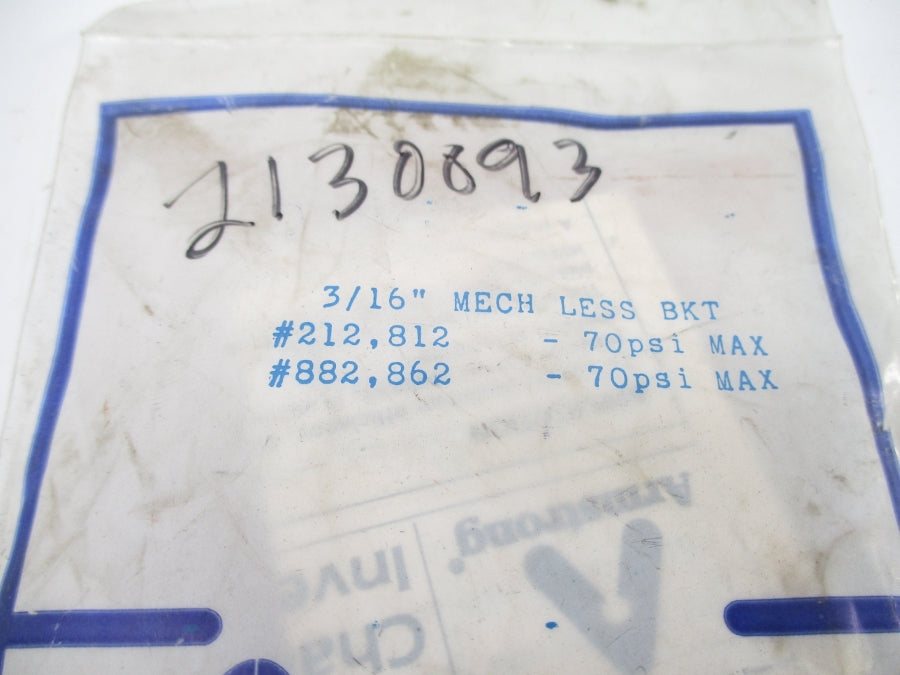 ARMSTRONG 3/16"-MECHLESSBKT 70PSI NSMP