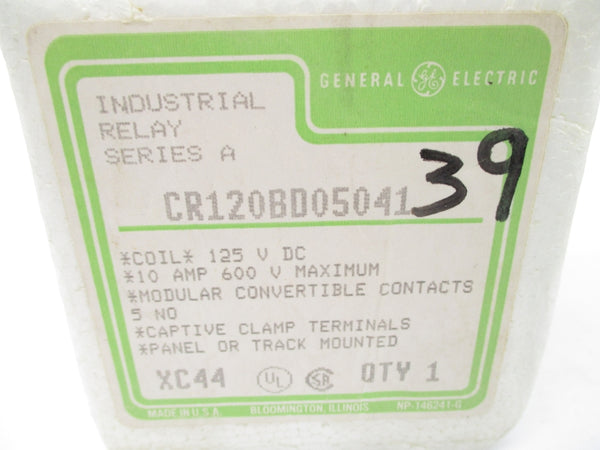GENERAL ELECTRIC CR120BD05041 SER. A 125VDC 10A NSMP