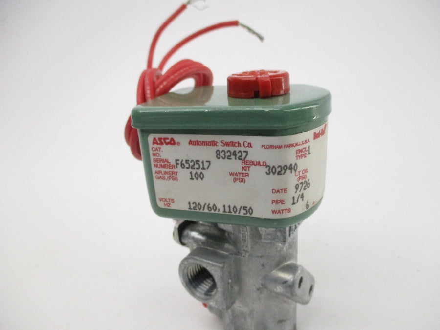 ASCO 832427 110/120V 100PSI 1/4" NSNP